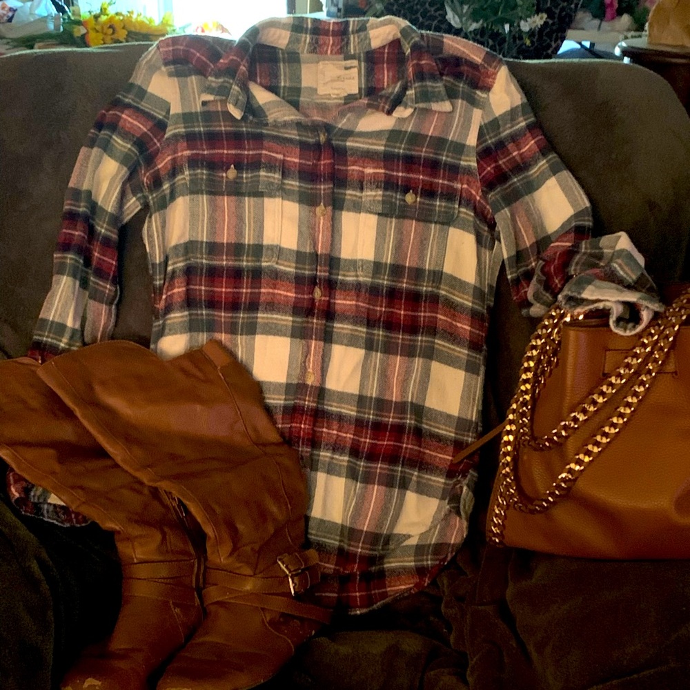 AMERICAN EAGLE 🦅 FALL FLANNEL